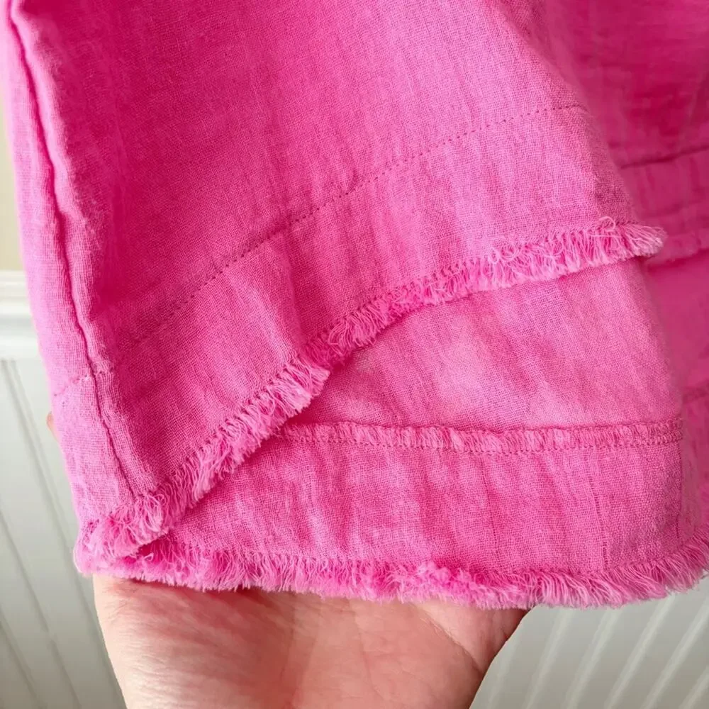 9Seed Littles | Girl’s Tunisia Cotton Gauze Resort Dress Beachy Pink Youth 8-10